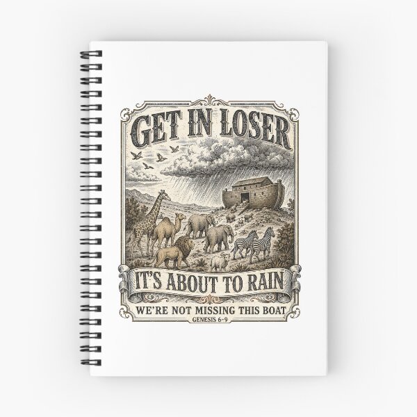 Item preview, Noahs Ark Get in Loser It's About to Rain designed and sold by Randomera.