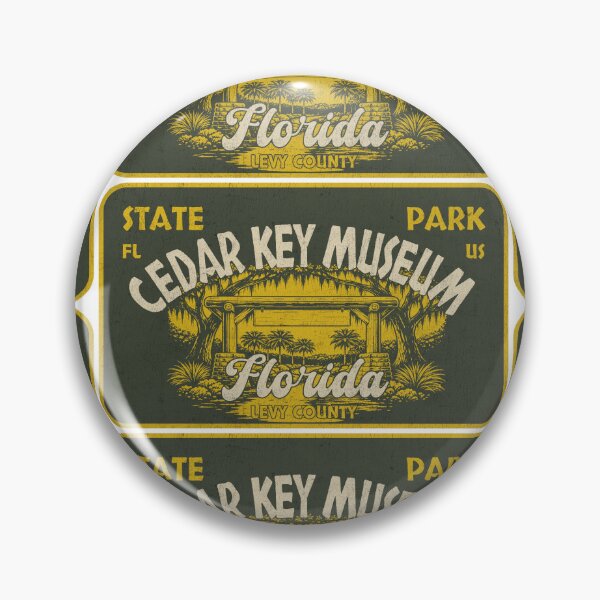 Item preview, Cedar Key Museum State Park, Levy County, Florida, badge design designed and sold by Wanderful-roads.