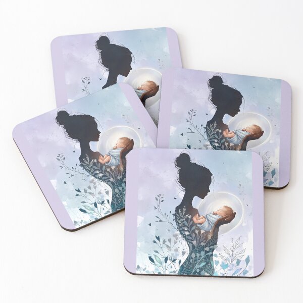 Item preview, Mother's Grace and Tiny Blessing Silhouette  designed and sold by jo-e-basta.