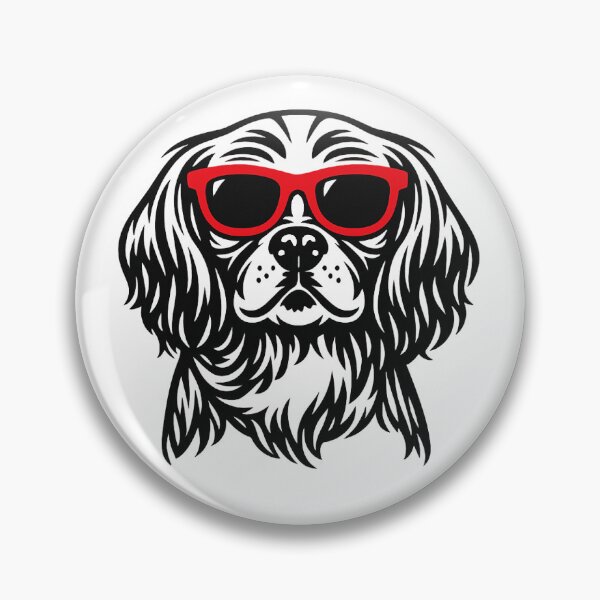 Item preview, Cool Spaniel with Red Sunglasses Art - Cute Dog Illustration designed and sold by myforestfog.