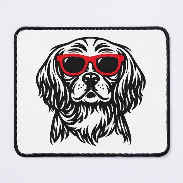 Item preview, Cool Spaniel with Red Sunglasses Art - Cute Dog Illustration designed and sold by myforestfog.