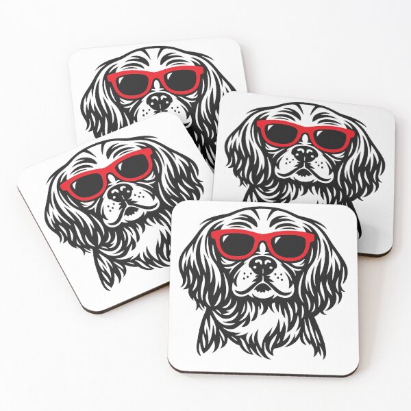 Item preview, Cool Spaniel with Red Sunglasses Art - Cute Dog Illustration designed and sold by myforestfog.