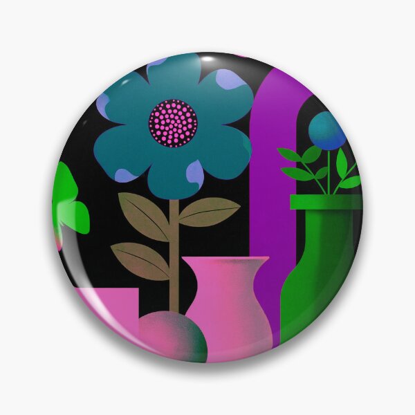 Item preview, Neon Dream Bloom | Purple Portal Botanical Art designed and sold by joycrysstudio.