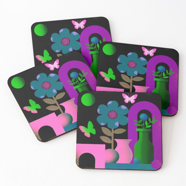 Item preview, Neon Dream Bloom | Purple Portal Botanical Art designed and sold by joycrysstudio.