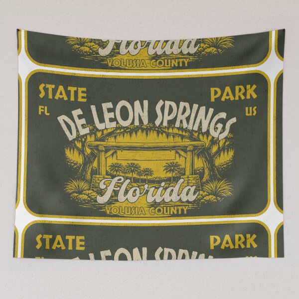Item preview, De Leon Springs State Park, Volusia County, Florida, badge design designed and sold by Wanderful-roads.