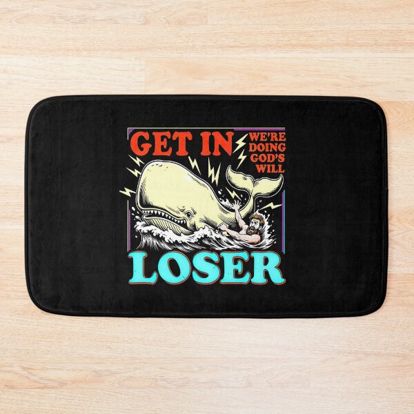 Item preview, Get In Loser We're Doing Gods Will Funny Whale Bible Humor designed and sold by graphixpolash.