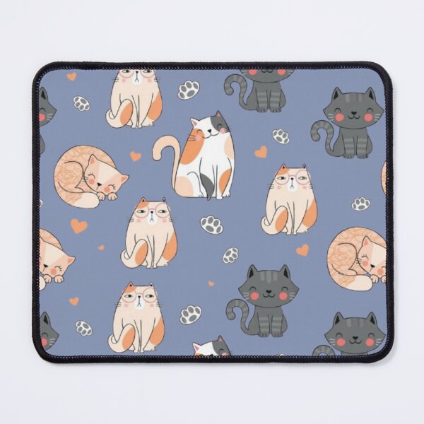 Item preview, Cute Cat Pattern - Kawaii Kitty Aesthetic Illustration designed and sold by Rangmanch.