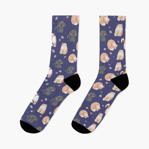 Item preview, Cute Cat Pattern - Kawaii Kitty Aesthetic Illustration designed and sold by Rangmanch.