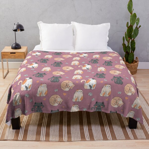 Item preview, Cute Cat Pattern - Kawaii Kitty Aesthetic Illustration designed and sold by Rangmanch.