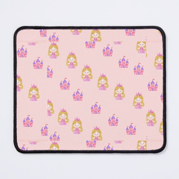 Item preview, Cute Little Princess and Magical Pink Castle - Watercolor Art designed and sold by nora8820.