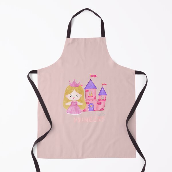 Item preview, Cute Little Princess and Magical Pink Castle - Watercolor Art  designed and sold by nora8820.