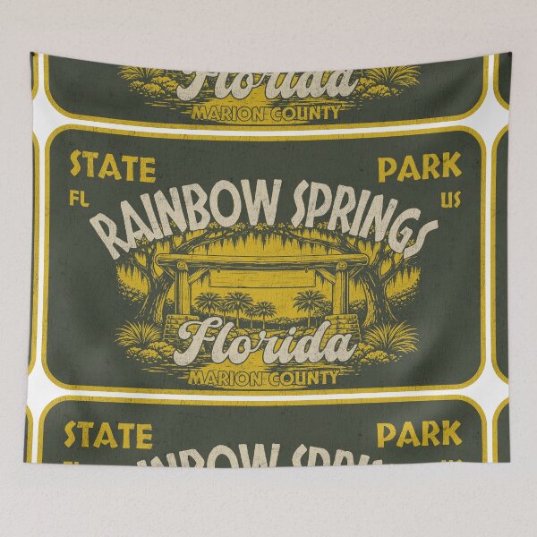 Aperçu de l'œuvre Conception d'insigne pour le parc d'État de Rainbow Springs, comté de Marion, Floride créée et vendue par Wanderful-roads.