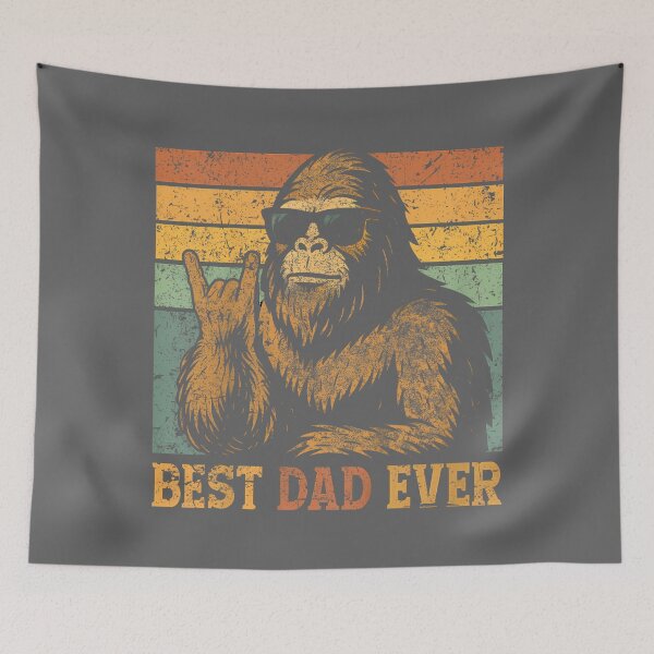 Item preview, Best Dad Ever Bigfoot Dad Sasquatch Dad Funny Fathers Day designed and sold by KristineLi.
