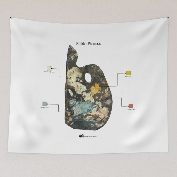 Item preview, Artisticalm - Pablo Picasso Cubist Artist Palette Design Mindfulness Art designed and sold by Esoniana Design.