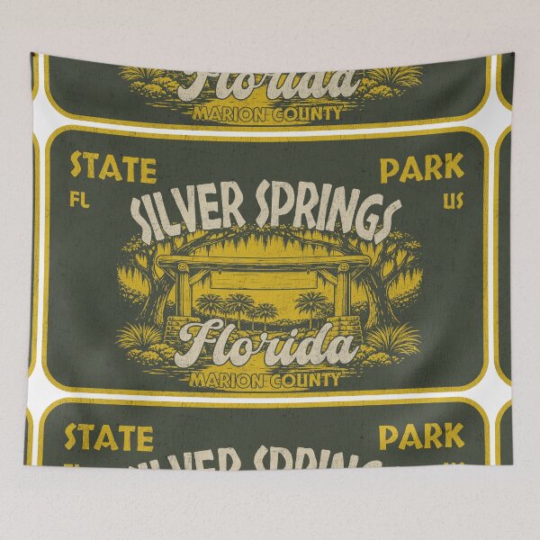 Item preview, Silver Springs State Park, Marion County, Florida, badge design designed and sold by Wanderful-roads.