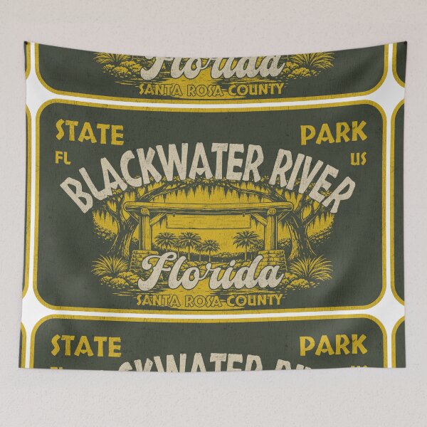 Item preview, Blackwater River State Park, Santa Rosa County, Florida, badge design designed and sold by Wanderful-roads.