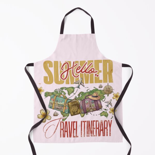 Item preview, Hello Summer Travel Itinerary World Map Graphic designed and sold by SilverSeaBKK.