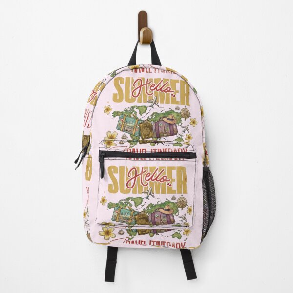 Item preview, Hello Summer Travel Itinerary World Map Graphic designed and sold by SilverSeaBKK.