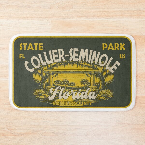 Item preview, Collier-Seminole State Park, Collier County, Florida, badge design designed and sold by Wanderful-roads.