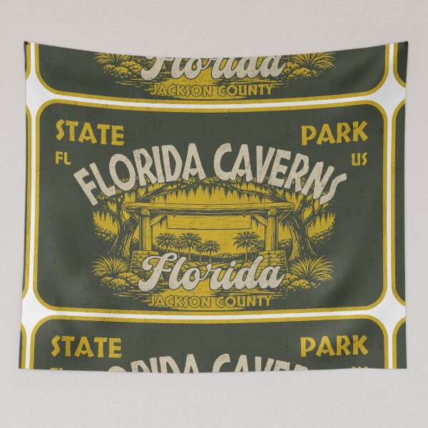 Item preview, Florida Caverns State Park, Jackson County, Florida, badge design designed and sold by Wanderful-roads.