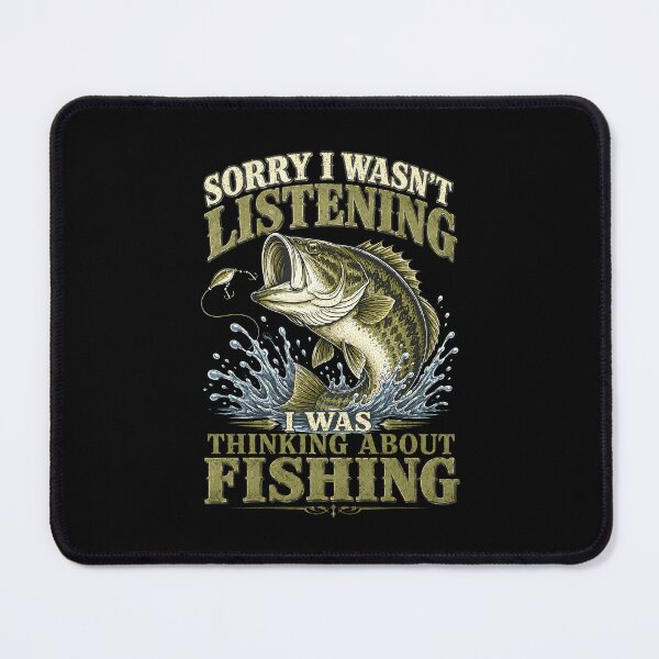 Item preview, I Was Thinking About Fishing Fisherman designed and sold by Randomera.