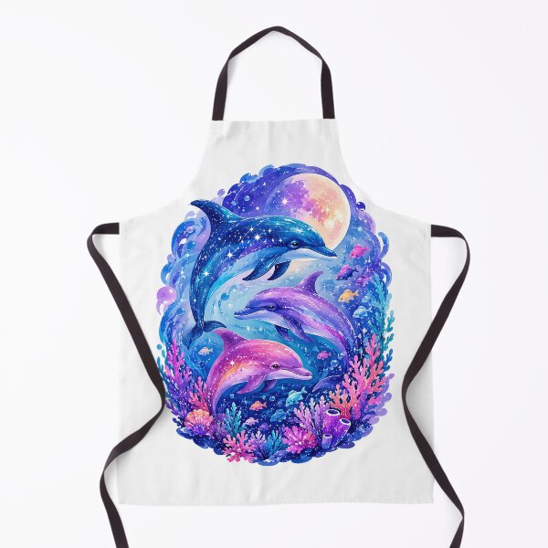 Item preview, Moonlit Galaxy Dolphin Trio designed and sold by Jaideep Walia.