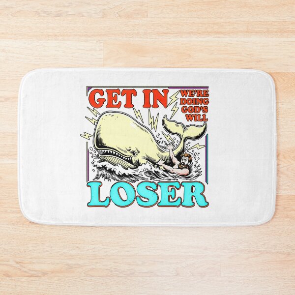 Item preview, Get In Loser We're Doing Gods Will Funny Whale Bible Humor designed and sold by graphixpolash.