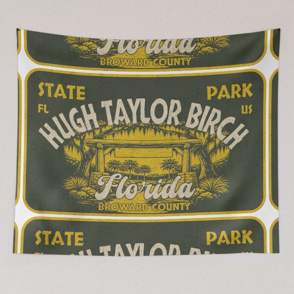 Item preview, Hugh Taylor Birch State Park, Broward County, Florida, badge design designed and sold by Wanderful-roads.