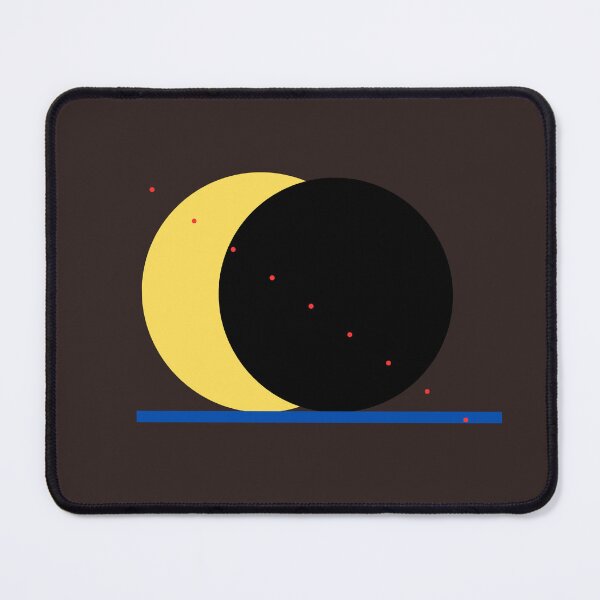 Item preview, Bauhaus Solar/Moon Eclipse Poster: Geometric Abstract Sun Art designed and sold by Mandarynkashop.