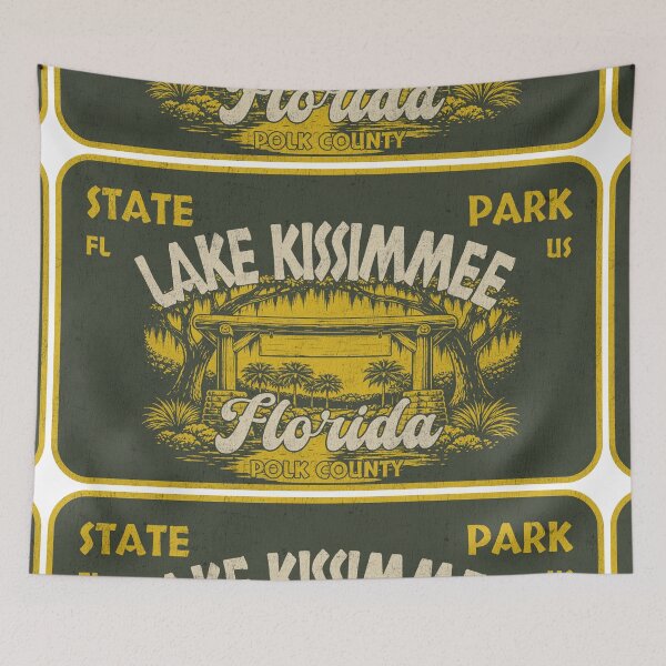 Item preview, Lake Kissimmee State Park, Polk County, Florida, badge design designed and sold by Wanderful-roads.