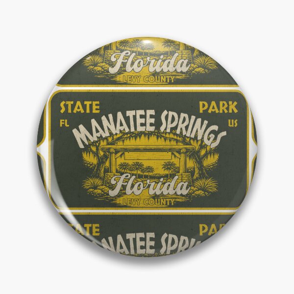 Item preview, Manatee Springs State Park, Levy County, Florida, badge design designed and sold by Wanderful-roads.