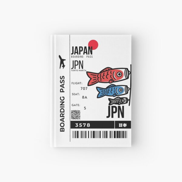 Item preview, Japanese Boarding Pass Children's Day koinobori Stylized designed and sold by InkWhirl.