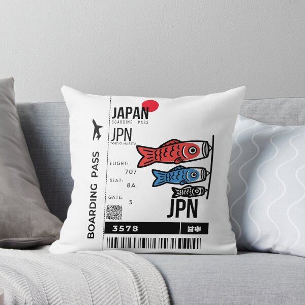 Item preview, Japanese Boarding Pass Children's Day koinobori Stylized designed and sold by InkWhirl.