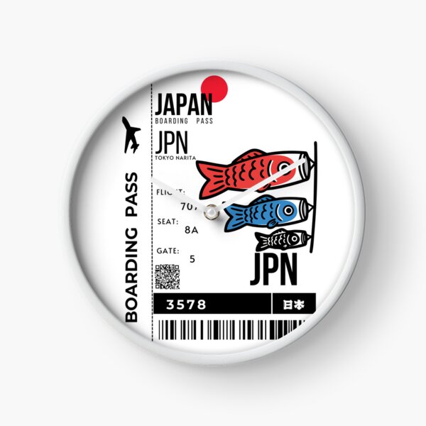 Item preview, Japanese Boarding Pass Children's Day koinobori Stylized designed and sold by InkWhirl.