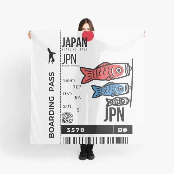 Item preview, Japanese Boarding Pass Children's Day koinobori Stylized designed and sold by InkWhirl.