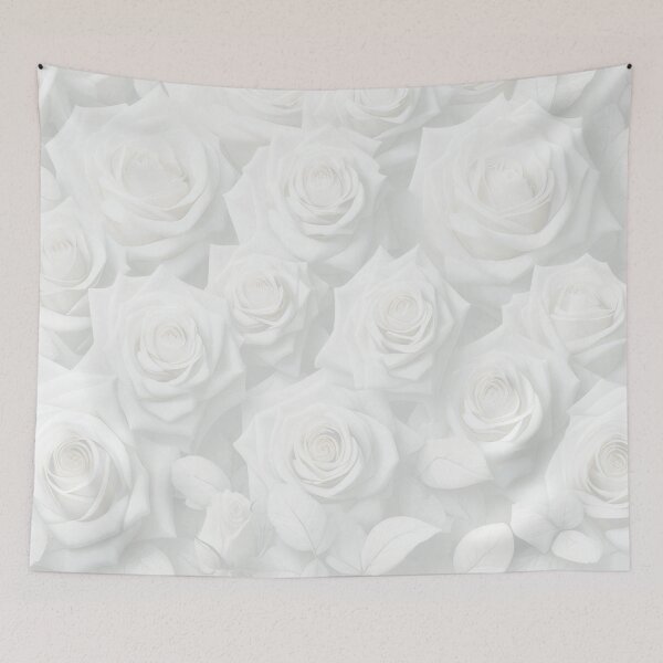 Item preview, Fashion Design No. 5 A sea of white roses and leaves designed and sold by Kimenta.