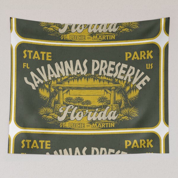 Item preview, Savannas Preserve State Park, St. Lucie - Martin, Florida, badge design designed and sold by Wanderful-roads.