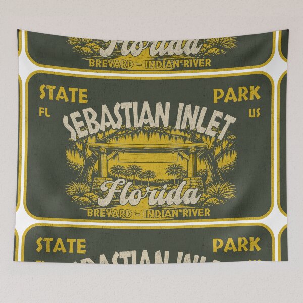 Item preview, Sebastian Inlet State Park, Brevard - Indian River, Florida, badge design designed and sold by Wanderful-roads.
