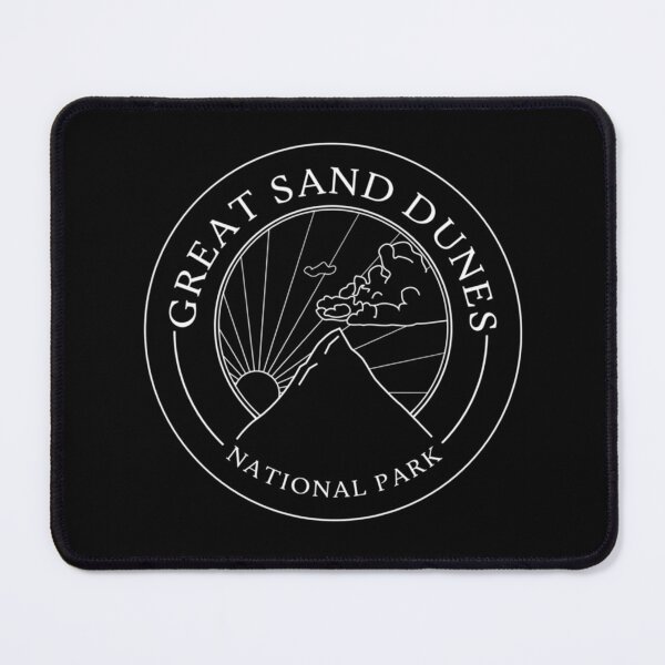 Item preview, Great Sand Dunes National Park Colorado Vintage Outdoor Adventure Circle Badge designed and sold by EchoElowen.