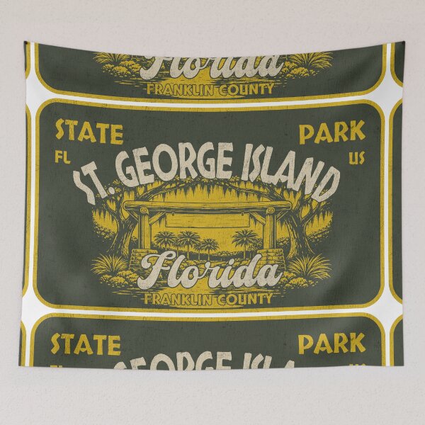Item preview, St. George Island State Park, Franklin County, Florida, badge design designed and sold by Wanderful-roads.