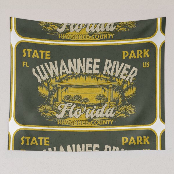 Item preview, Suwannee River State Park, Suwannee County, Florida, badge design designed and sold by Wanderful-roads.