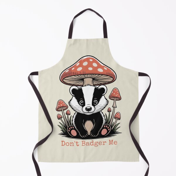 Item preview, Dont Badger Me Funny Cute Mushroom Badger Pun Art designed and sold by AlexandraSand.