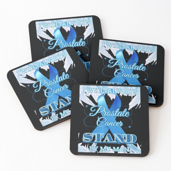 Item preview, I Will Always Stand By My Man Prostate Cancer Awareness Blue Ribbon designed and sold by Ophtizu.