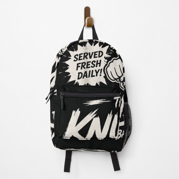 Item preview, The Knuckle Sandwich Bar Grill Served Fresh Daily Angry Bread Retro designed and sold by Ophtizu.