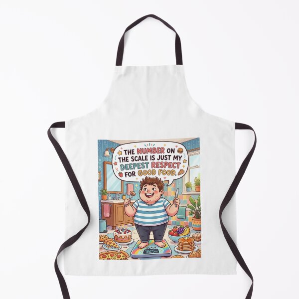 Item preview, Respect For Good Food Funny Weight Scale Cartoon designed and sold by TaiwanMemory.