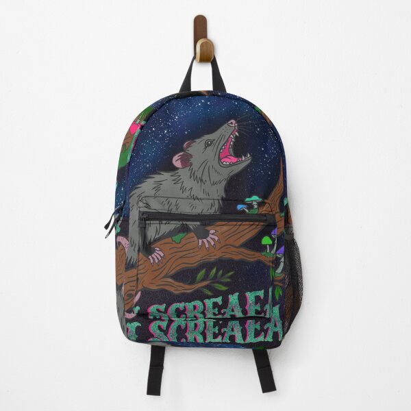 Item preview, I Screaeam Opossum | Starry Night Mushroom Forest | Witchy Cottagecore Home Decor | Feral Possum Art designed and sold by Ink & Kind Studio.