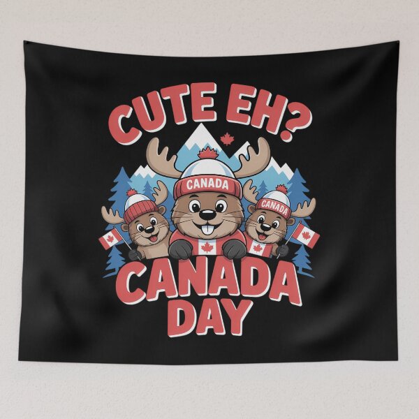 Item preview, Cute Eh Happy Canada day Flag designed and sold by TrinaEspinoza.