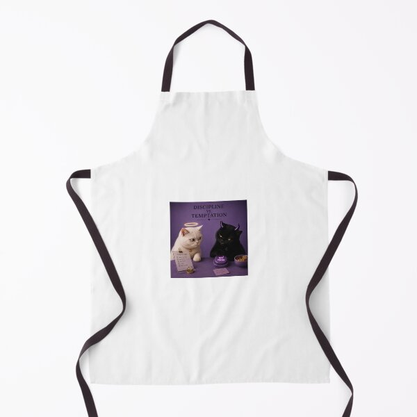Item preview, Discipline vs Temptation Cat designed and sold by LovelyCatGalaxy.