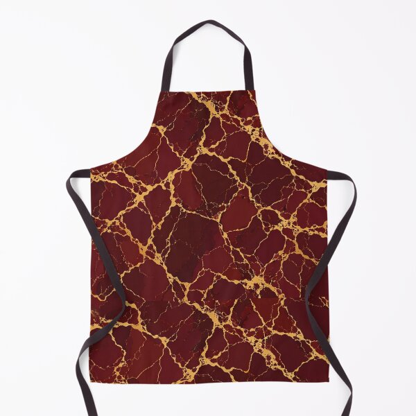 Item preview, Abstract Crimson Brushstrokes - Red and Gold Oil Paint Texture designed and sold by FlatInkStudio.
