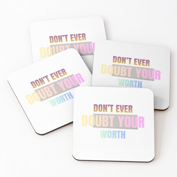 Item preview, Don't Ever Doubt Your Worth Typography designed and sold by GraphixByHub.